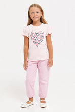 Load image into Gallery viewer, بنطال جاكور جينز باللون الوردي للفتيات

