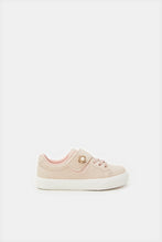 Load image into Gallery viewer, حذاء رياضي مزين بزهرة وردية للبنات
