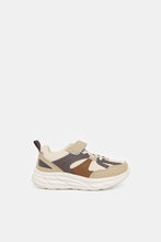 Load image into Gallery viewer, حذاء رياضي سميك متعدد الألوان للأولاد باللون البيج
