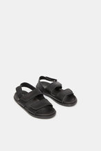 Load image into Gallery viewer, صندل مريح أسود للأولاد
