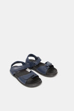 Load image into Gallery viewer, صندل مريح باللون الأزرق الداكن للأولاد
