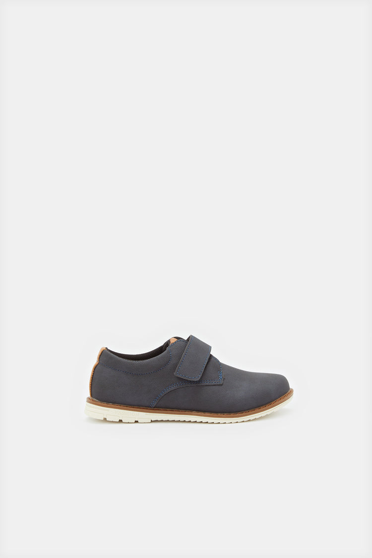 حذاء ديربي أزرق داكن للأولاد