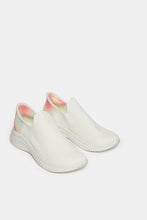 Load image into Gallery viewer, حذاء رياضي نسائي أبيض سهل الارتداء
