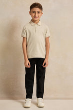 Load image into Gallery viewer, بنطلون جينز أسود سهل الارتداء للأولاد
