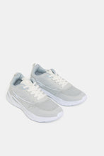 Load image into Gallery viewer, حذاء رياضي نسائي رمادي اللون برباط
