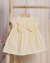 Load image into Gallery viewer, فستان أصفر سادة للبنات الرضع
