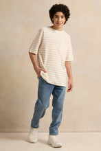 Load image into Gallery viewer, بنطلون جينز أزرق فضفاض للأولاد الكبار
