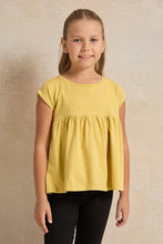 Load image into Gallery viewer, تي شيرت أصفر للبنات
