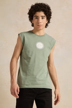 Load image into Gallery viewer, تي شيرت تي شيرت SAGE GREEN HARLEM بدون أكمام: أخضر: 8-9 سنوات
