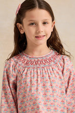 Load image into Gallery viewer, بلوزة كامبري زهرية للبنات
