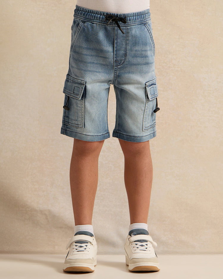 شورت جينز أزرق للأولاد