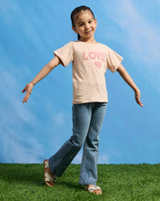 Load image into Gallery viewer, تيشيرت "HELLO" مزخرف باللون الخوخي: برتقالي: 2
