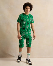 Load image into Gallery viewer, تي شيرت تي شيرت أخضر بمقاس كبير AOP BOSTON CELTICS: أخضر: 8-9 سنوات
