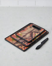 Load image into Gallery viewer, طقم ألواح تقطيع من الألياف البنية (4 قطع)
