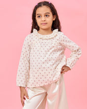 Load image into Gallery viewer, بلوزة بيج FLRAL AOP SEERSUCKER: بيج:
