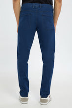 Load image into Gallery viewer, بنطلون جينز بخمسة جيوب باللون الأزرق للرجال
