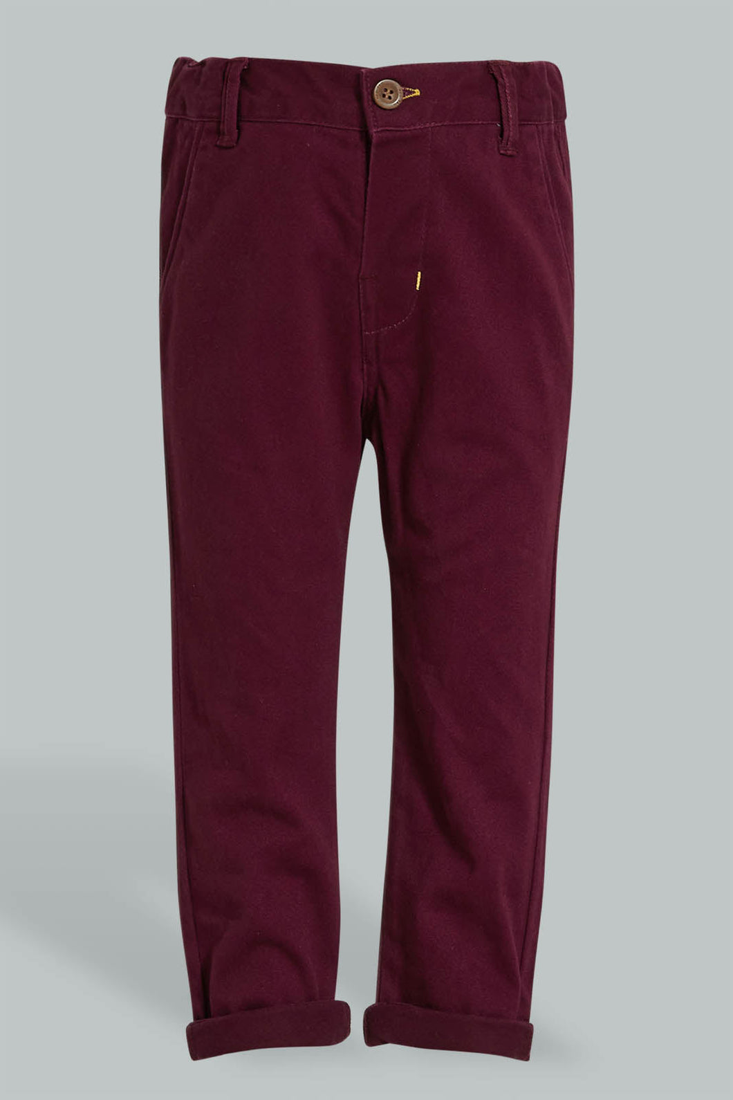 Burgundy Chino Pant بنطلون تشينو باللون الأحمر الداكن