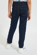 Load image into Gallery viewer, Navy Pull-On Jean
