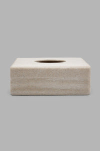 Beige Tissue Box علبة المناديل باللون البيج