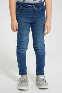 Indigo Elasticated Waist Jean For Boys