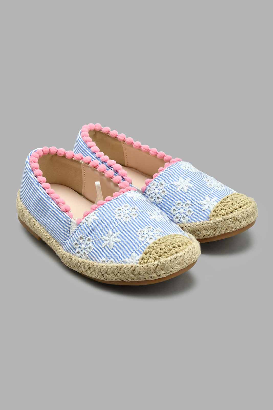 Blue Pom Pom Espadrilles Redtag Yemen Stores