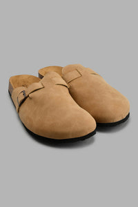 Beige Mule صندل باللون البيج