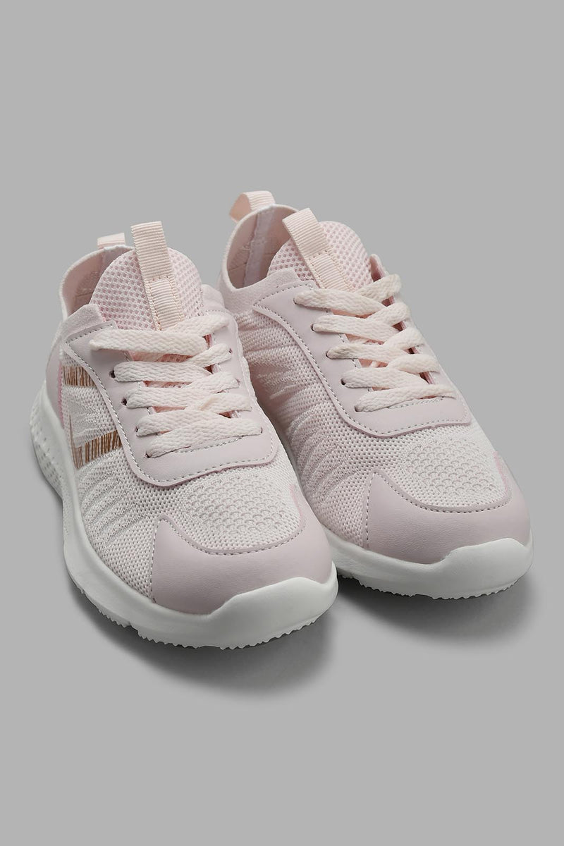 Pink Chunky Sneaker حذاء سنيكرز تشنكي باللون الوردي