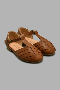 Brown Fisherman Sandal صندل باللون البني