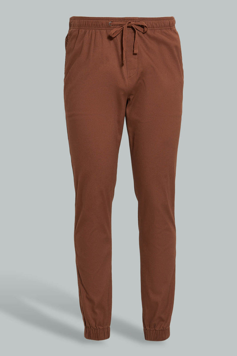 Brown Casual Trouser For Men بنطلون كاجول باللون البني للرجال
