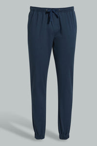 Navy Casual Trouser For Men بنطلون كاجول باللون الكحلي للرجال