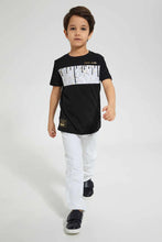 Load image into Gallery viewer, Black Splat Print T-Shirt
