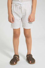 Load image into Gallery viewer, Beige Stripe Casual Set (2 Piece)
