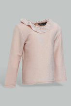 Load image into Gallery viewer, Pink Frilled Collar Blouse For Baby Girls
