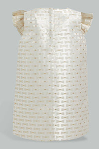 Ivory Peter Pan Dress For Baby Girls