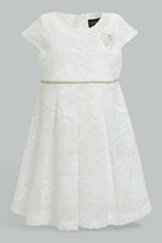 Load image into Gallery viewer, Ivory Lace Pleated Dress For Baby Girls

