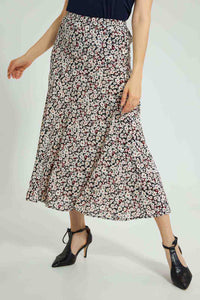 Multicolour Floral Skirt تنورة بألوان متعددة بطبعة ورود