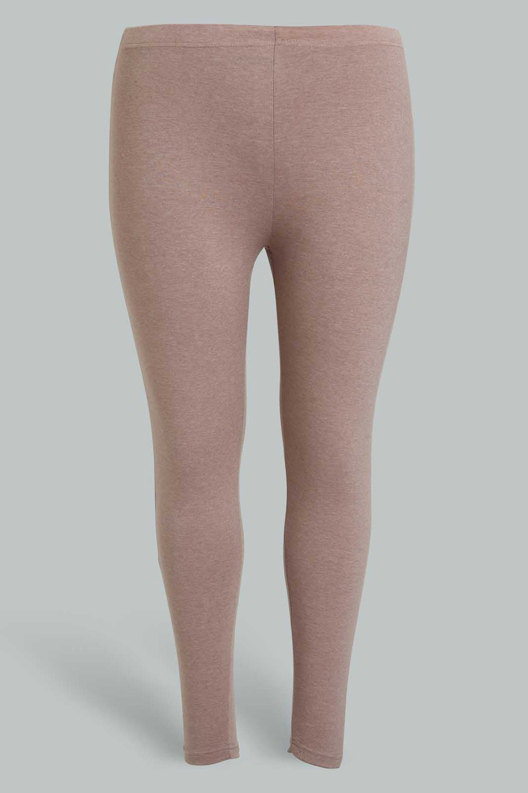 Blush Basic Legging For Plus Size Women ليجينجز باللون الوردي الفاتح للنساء