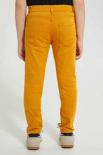 Load image into Gallery viewer, Mustard Basic Slim Fit Jean بنطلون جينزباللون الأصفر الداكن سليم فت للأولاد
