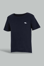 Load image into Gallery viewer, Black And White Solid T-Shirt For Baby Boys (Pack of 2) تيشيرت سادة باللون الأسود والأبيض للأولاد الرضع (قطعتين)
