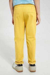 Yellow Pull On Trouser بنطلون كاجول باللون الأصفر