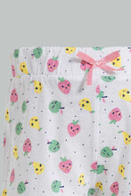 Load image into Gallery viewer, Pink And White Short Set For Baby Girls (2 Piece) طقم شورت باللون الوردي والأبيض للبنات الرضع (قطعتين)
