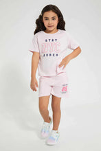 Load image into Gallery viewer, Pink Printed Casual Set (2 Piece) طقم كاجوال مطبوع باللون الوردي (قطعتين)
