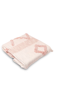 بطانية خفيفة باللون الوردي