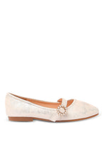 Load image into Gallery viewer, باليرينا مزينة باللون العاجي للبنات الكبار
