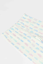 Load image into Gallery viewer, ليجنجز بطبعة باللون الكريمي للبنات الصغار
