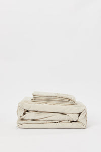 طقم غطاء لحاف مكون من قطعتين بيج مع دانتيل (مقاس مفرد)